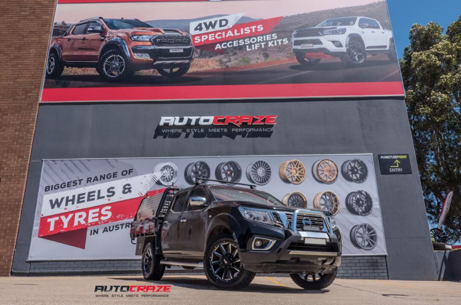 NISSAN NAVARA GD05 MATTE BLACK MILLED ACCENTS